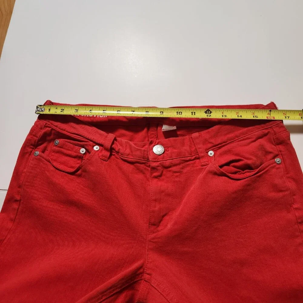 J.Crew Matchstick Slim Jeans Coral Orange 32x33 Stretch Men’s Summer Pants